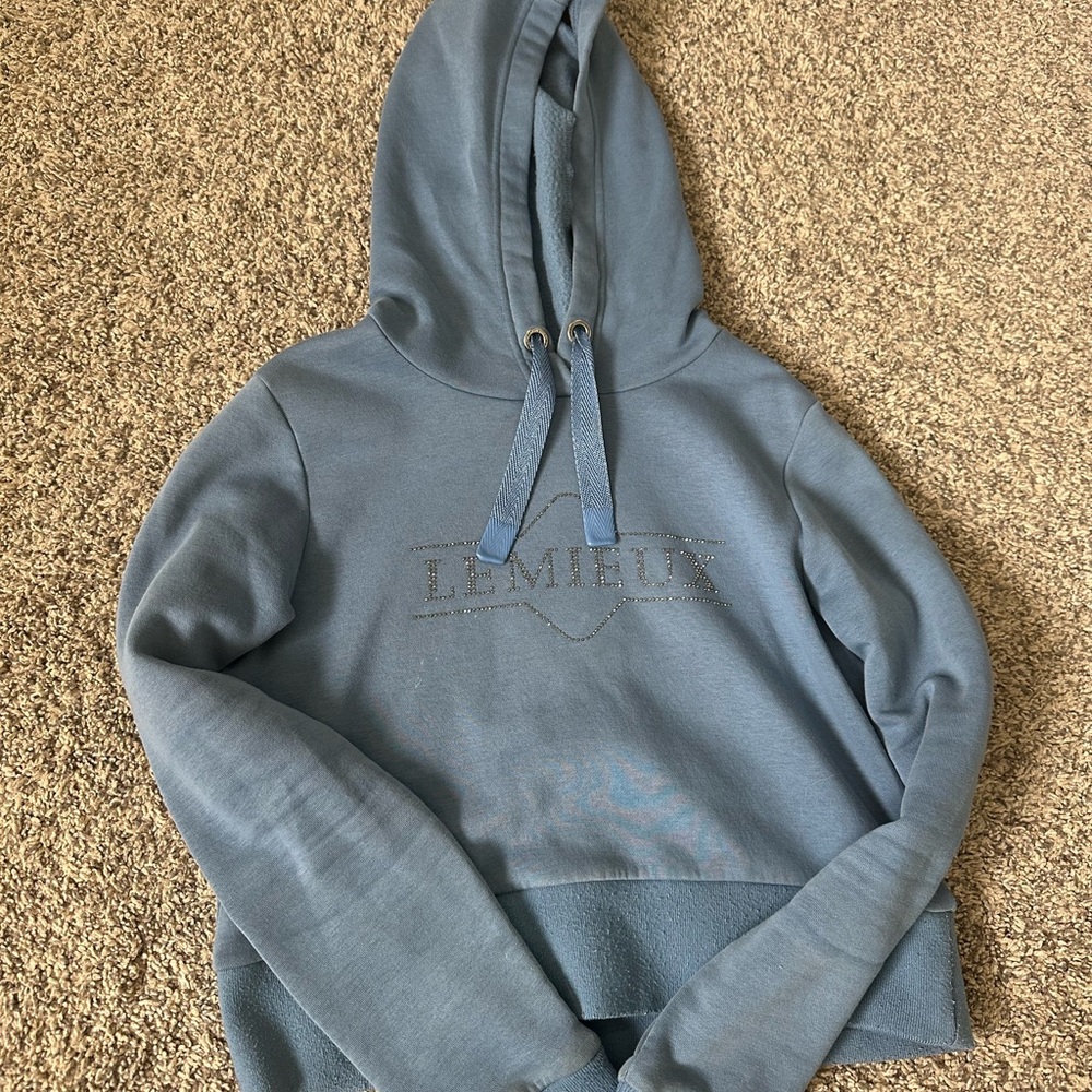 Lemieux ice blue cropped hoodie & hedgehog socks - Picture 3 of 4